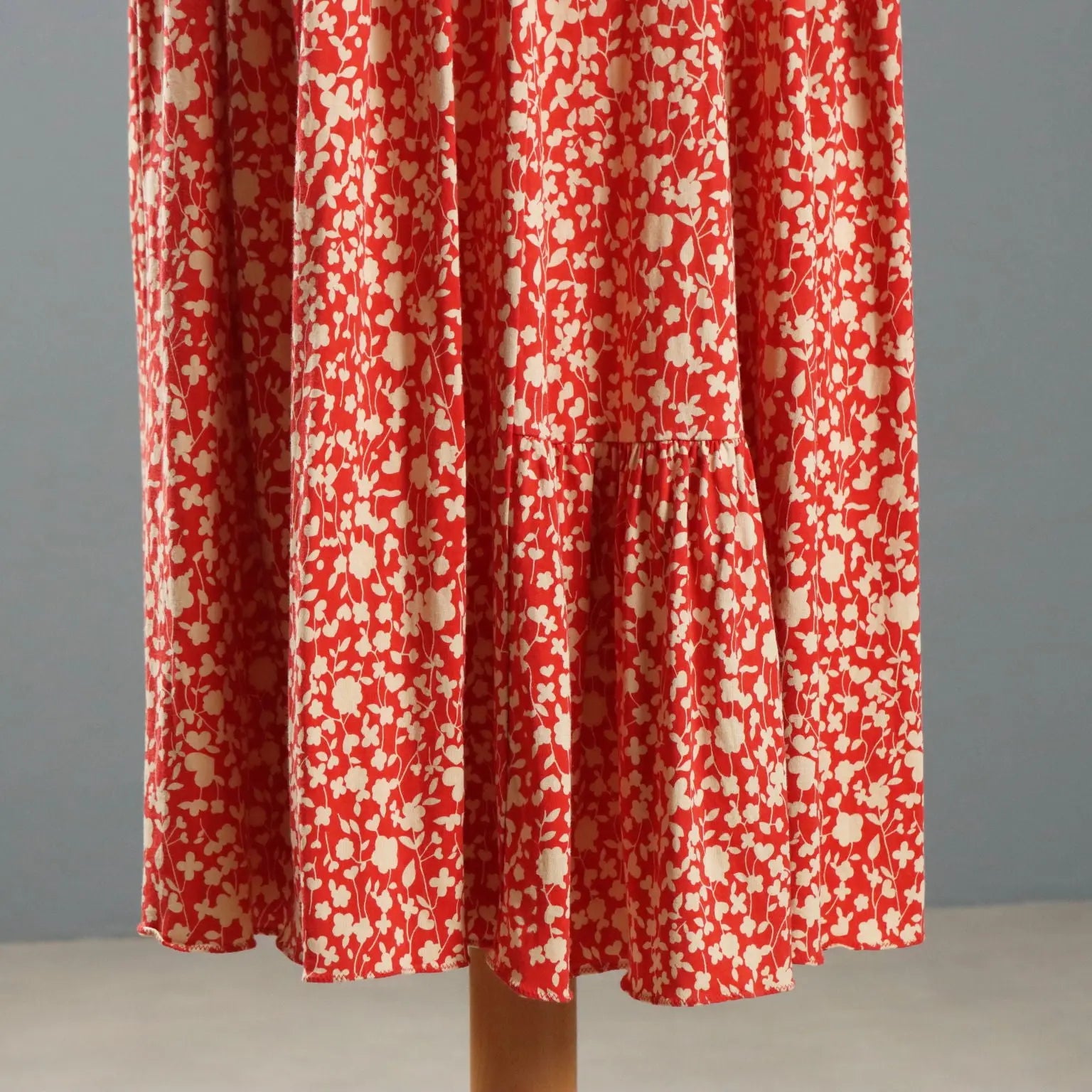 Marc Jacobs Floral Empire Dress Red Fabric UK Size 12