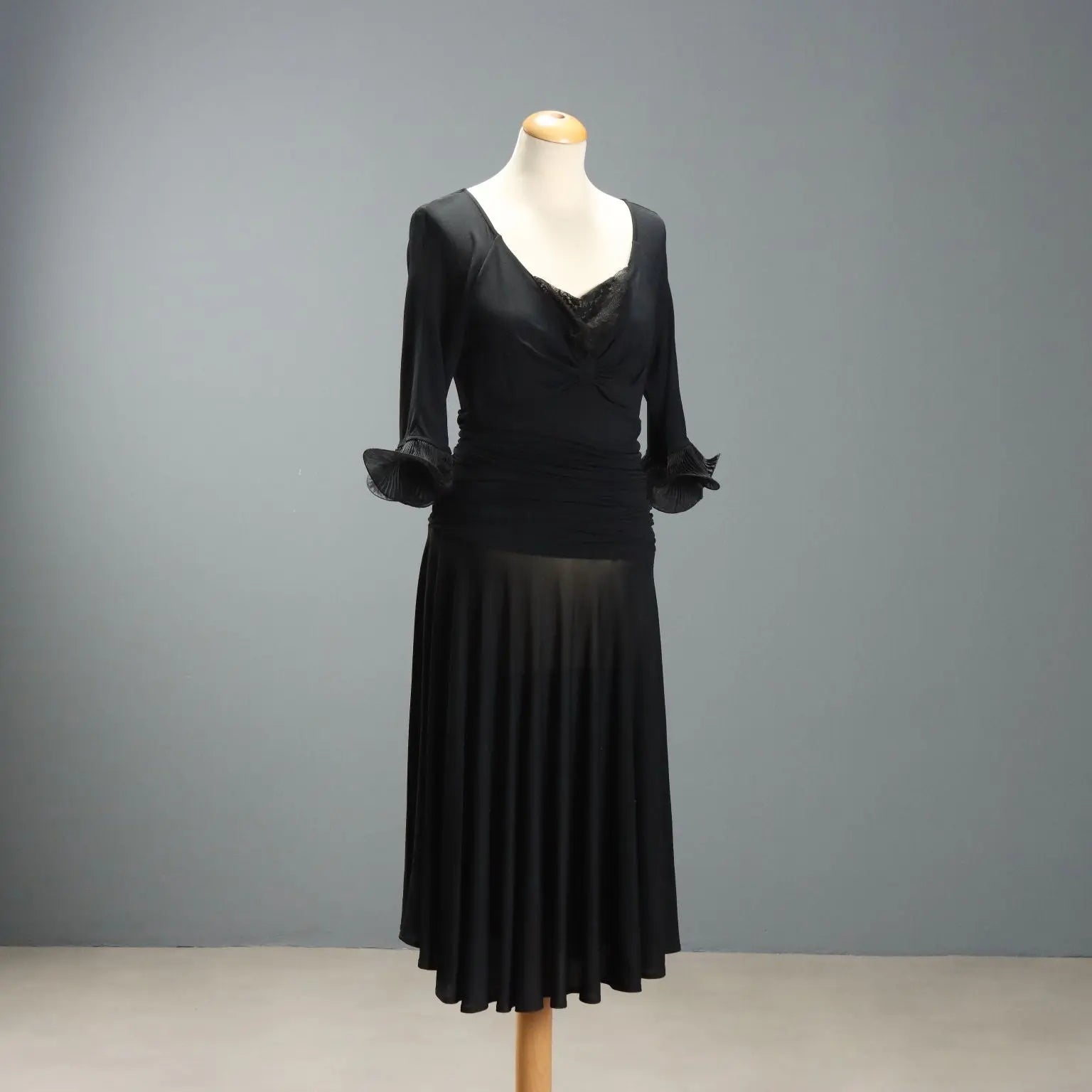 Elegant Silk Dress Anna Rachele Silk Lace Inserts UK Size 12