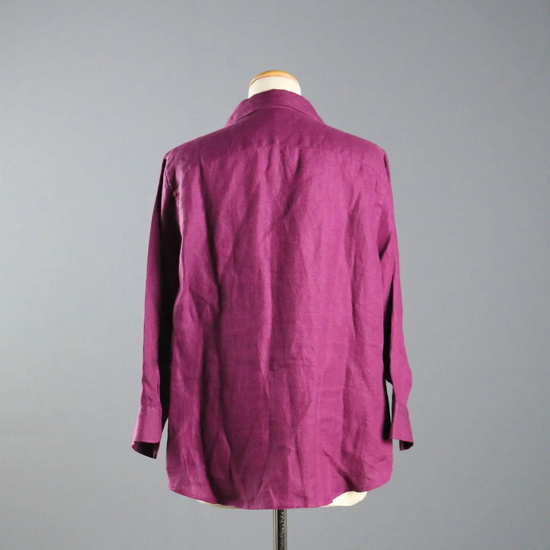 Ralph Lauren Herringbone Shirt Linen UK Size 14 Second Hand