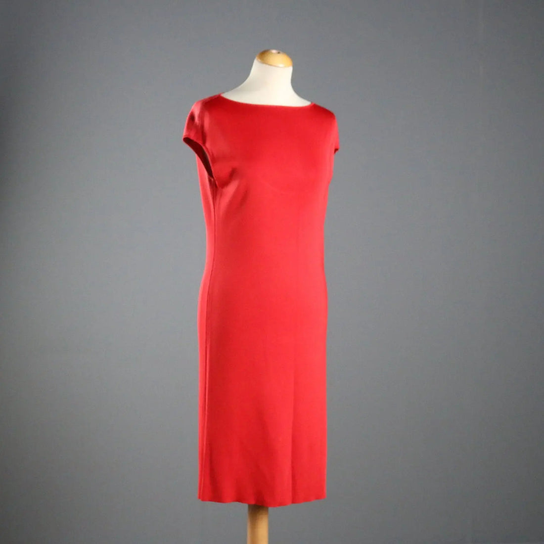 Ralph Lauren Red Sheath Dress with Metal Detail UK Size 14 
