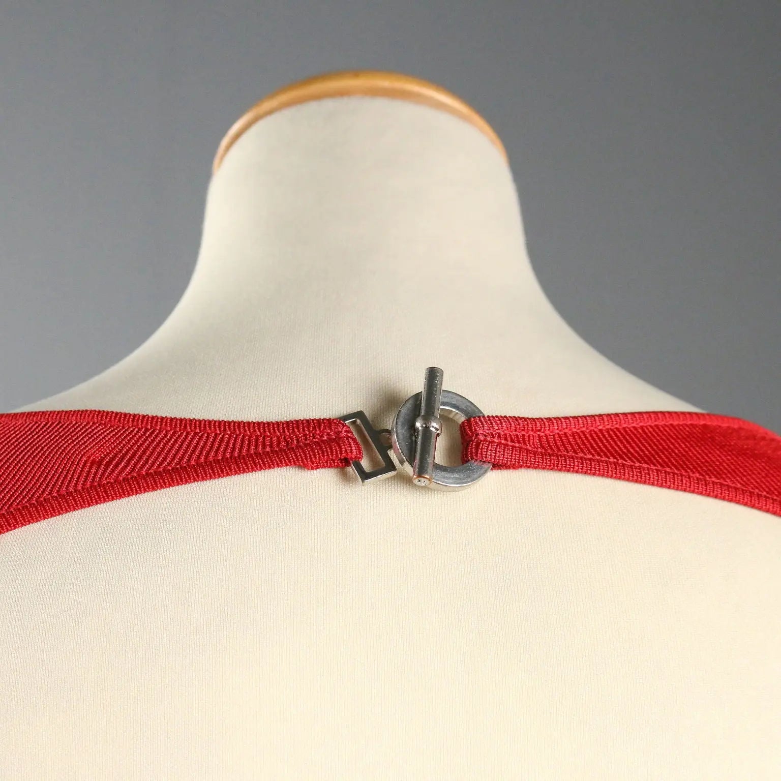 Ralph Lauren Red Sheath Dress with Metal Detail UK Size 14 