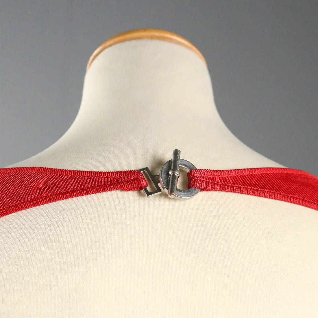 Ralph Lauren Red Sheath Dress with Metal Detail UK Size 14 