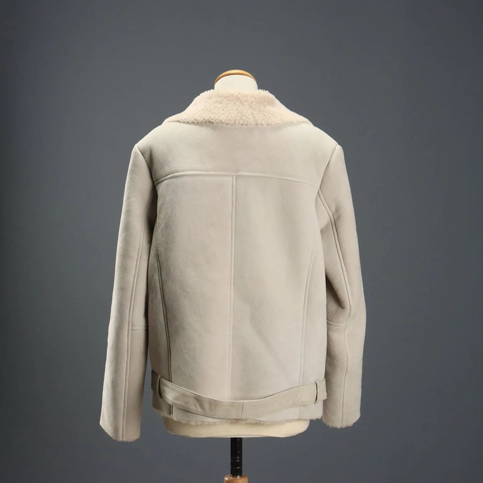 American Retrò Shearling Jacket Leather UK Size 10 Second Hand - UK Size 10 | Clothing & House Linens | Second hand