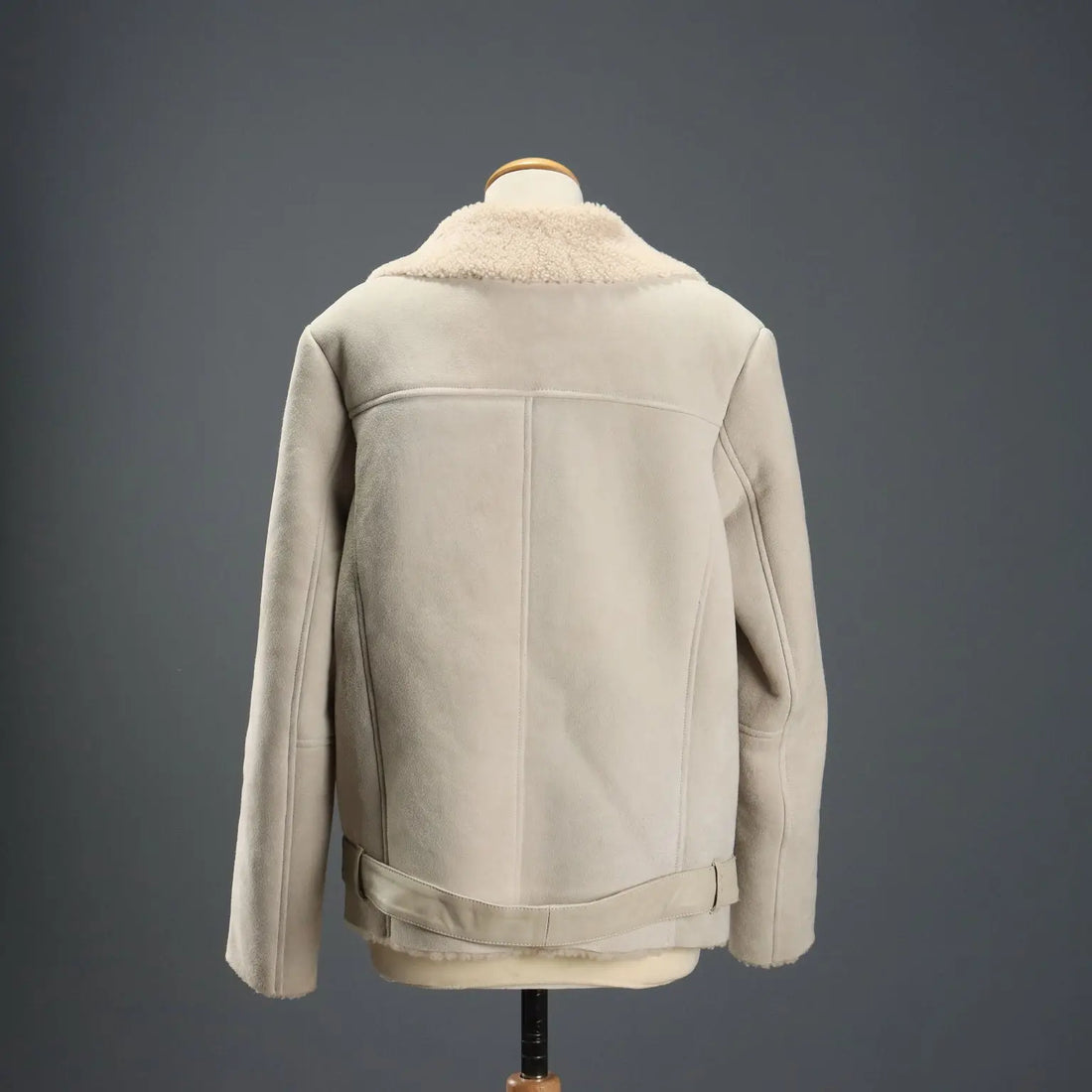 American Retrò Shearling Jacket Leather UK Size 10 Second Hand - UK Size 10 | Clothing & House Linens | Second hand