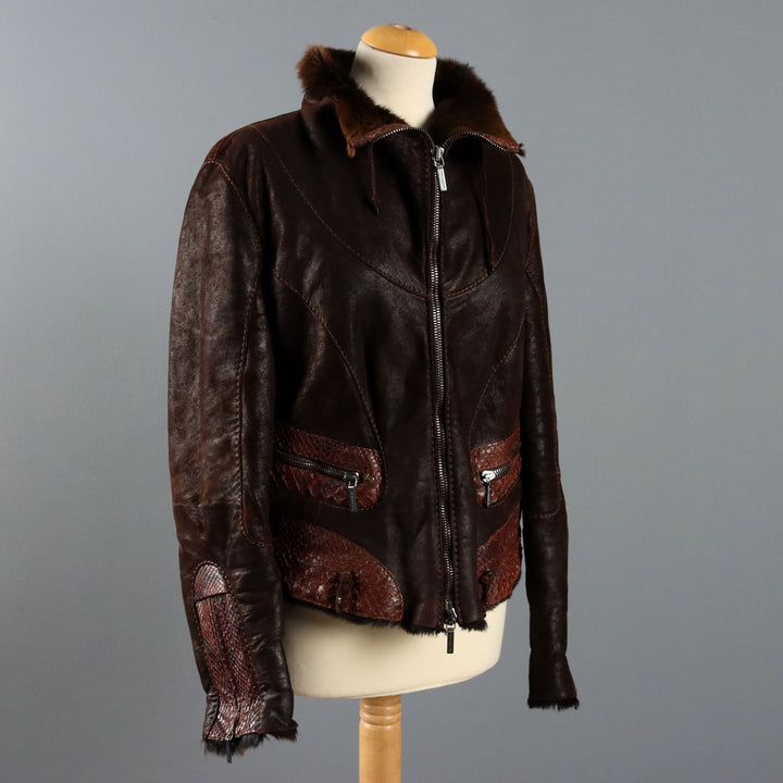 Mabrun Shearling Jacket UK Size 12/14 Italy Second Hand - UK Size 12/14 | Clothing & House Linens | Second hand