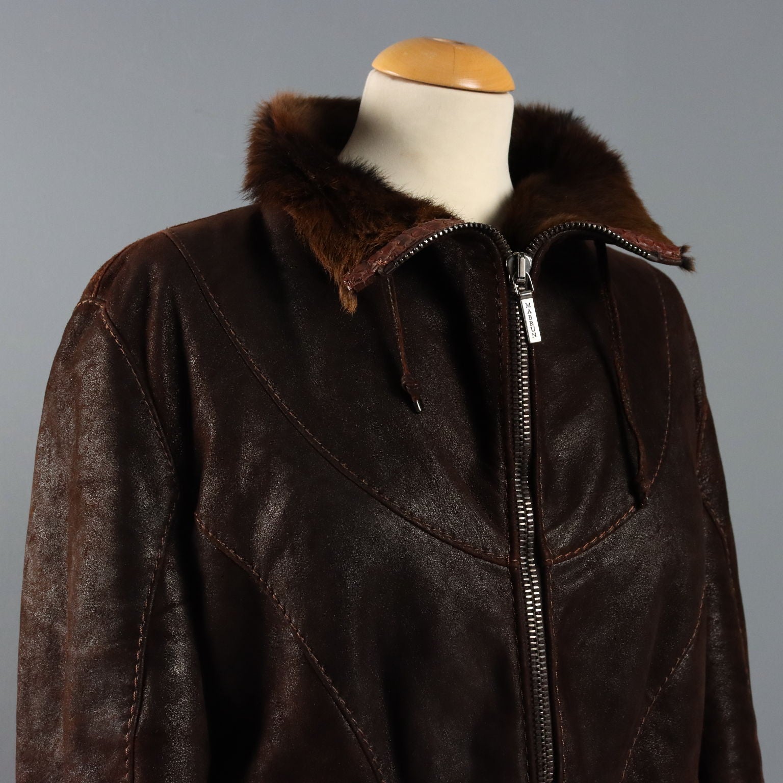 Mabrun Shearling Jacket UK Size 12/14 Italy Second Hand - UK Size 12/14 | Clothing & House Linens | Second hand