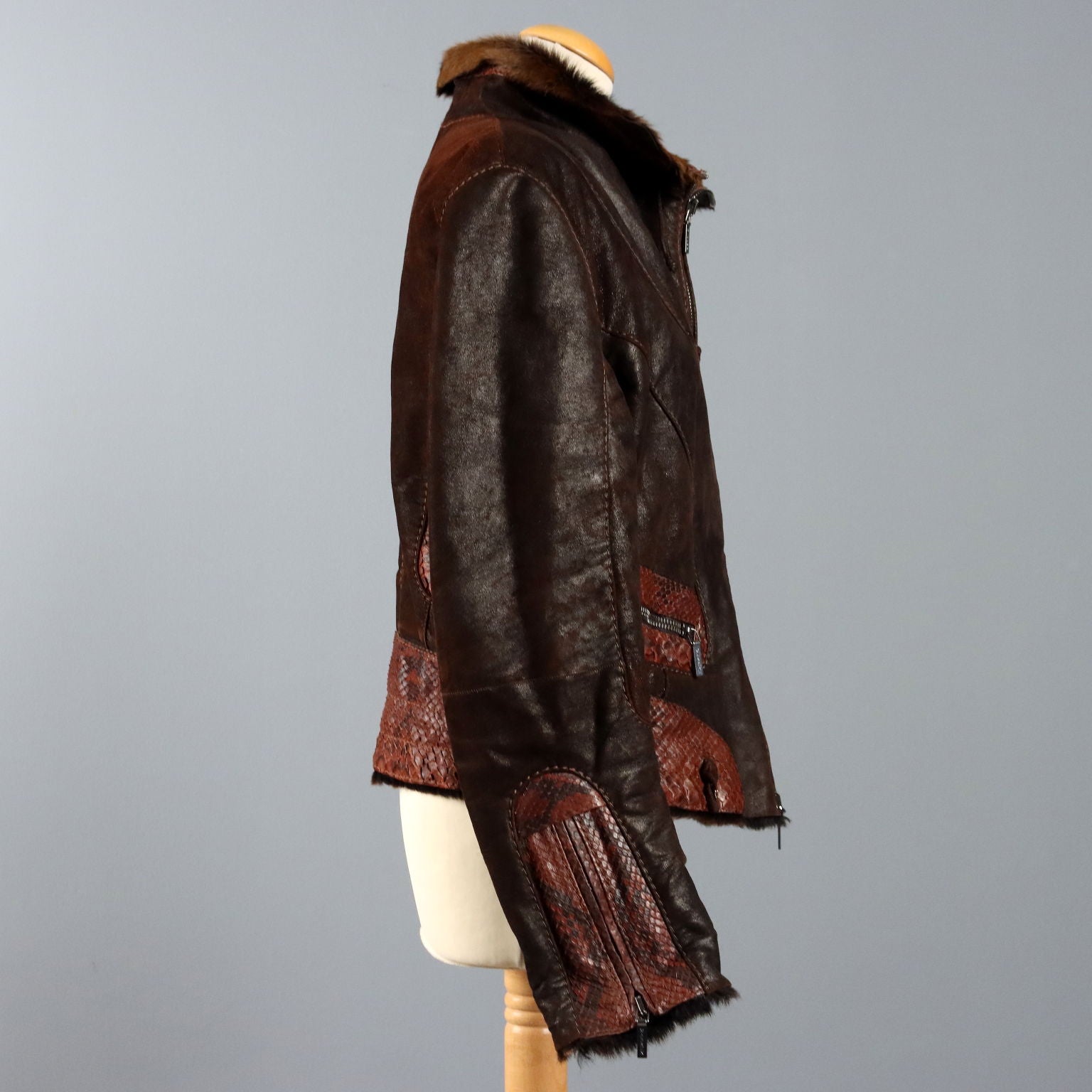 Mabrun Shearling Jacket UK Size 12/14 Italy Second Hand - UK Size 12/14 | Clothing & House Linens | Second hand