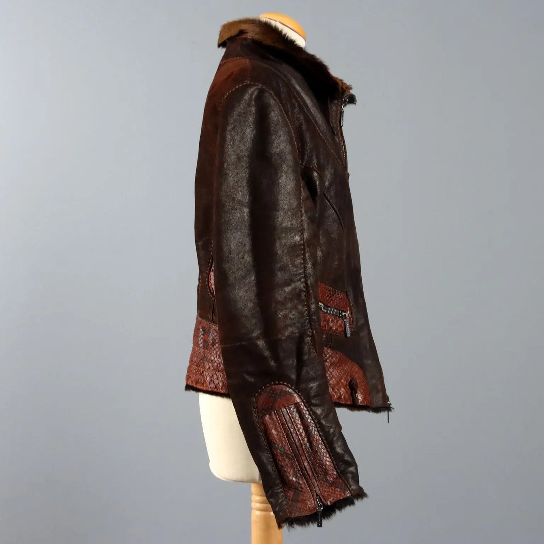 Mabrun Shearling Jacket UK Size 12/14 Italy Second Hand - UK Size 12/14 | Clothing & House Linens | Second hand
