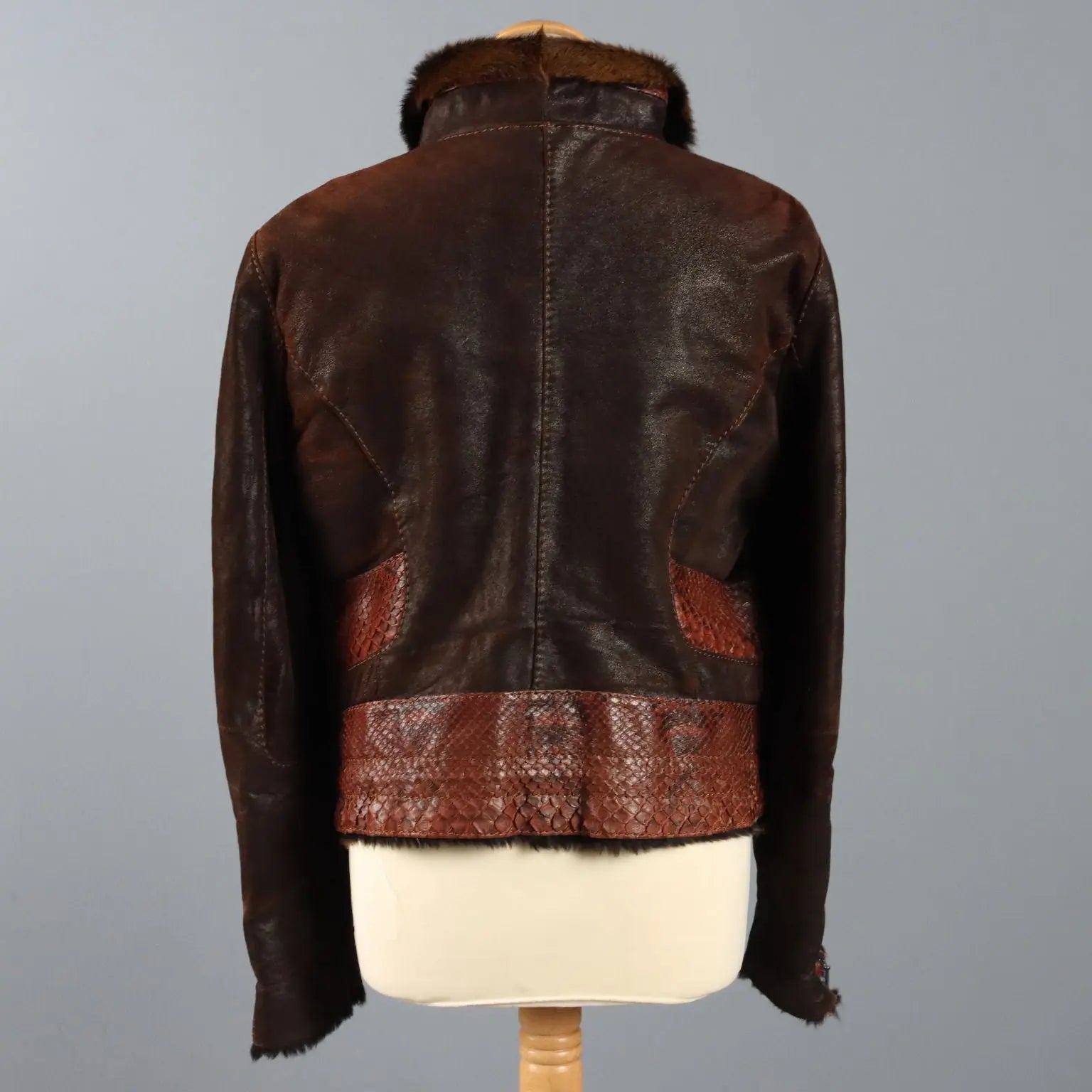 Mabrun Shearling Jacket UK Size 12/14 Italy Second Hand - UK Size 12/14 | Clothing & House Linens | Second hand