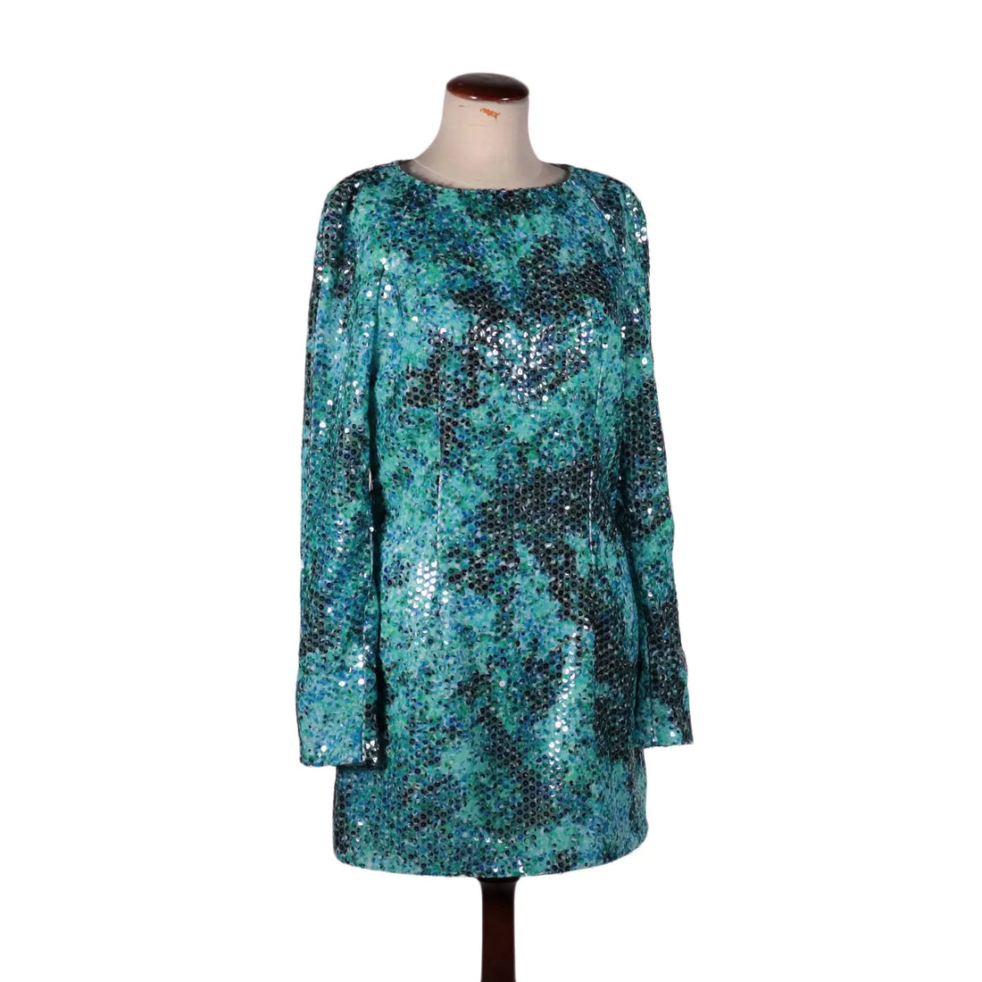 Mila Schön Sequins Dress Polyester UK Size 10 Italy Second Hand