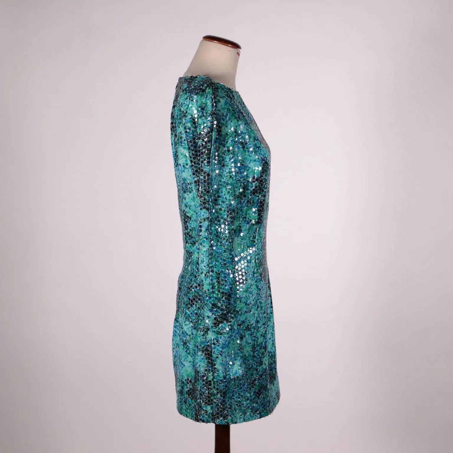 Mila Schön Sequins Dress Polyester UK Size 10 Italy Second Hand