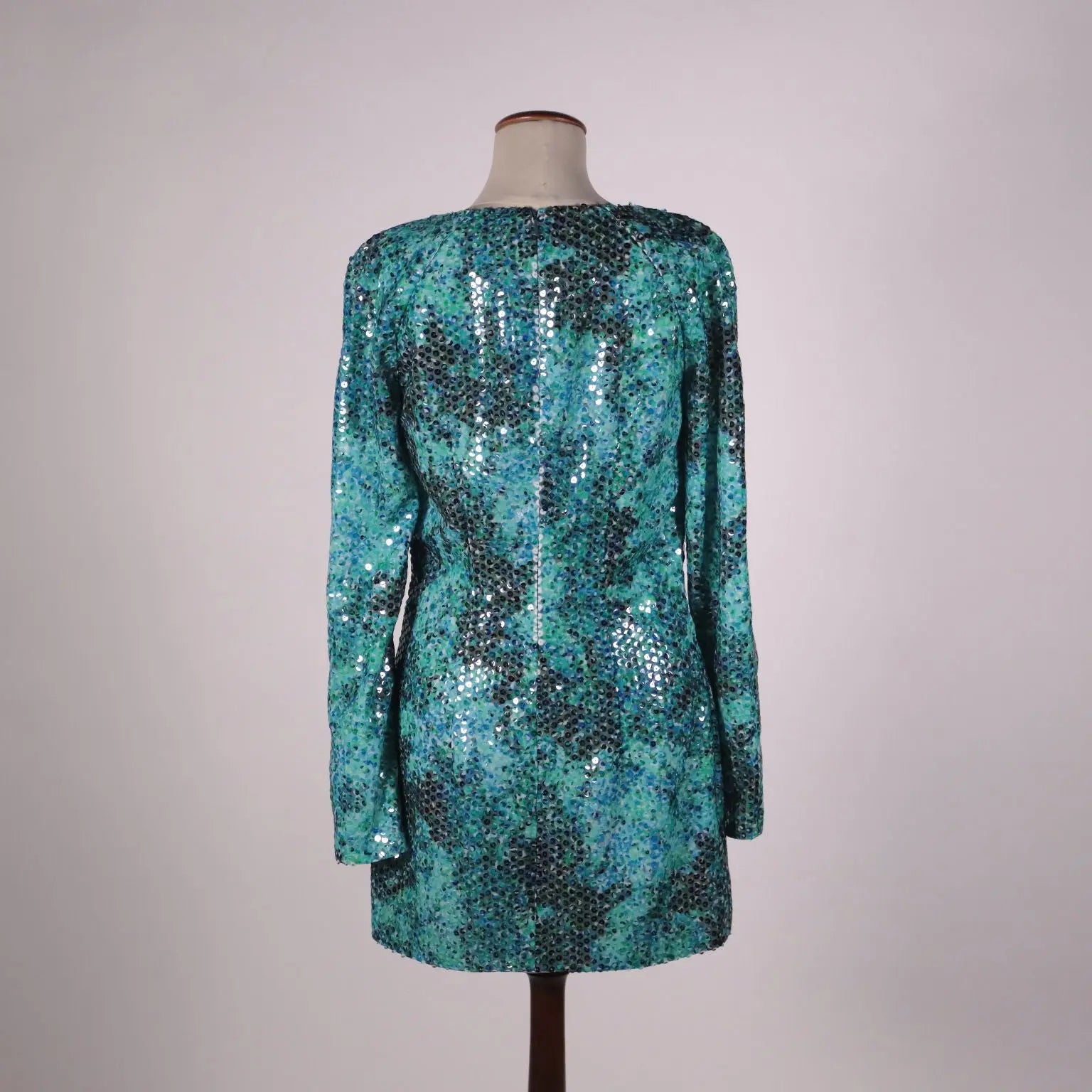 Mila Schön Sequins Dress Polyester UK Size 10 Italy Second Hand