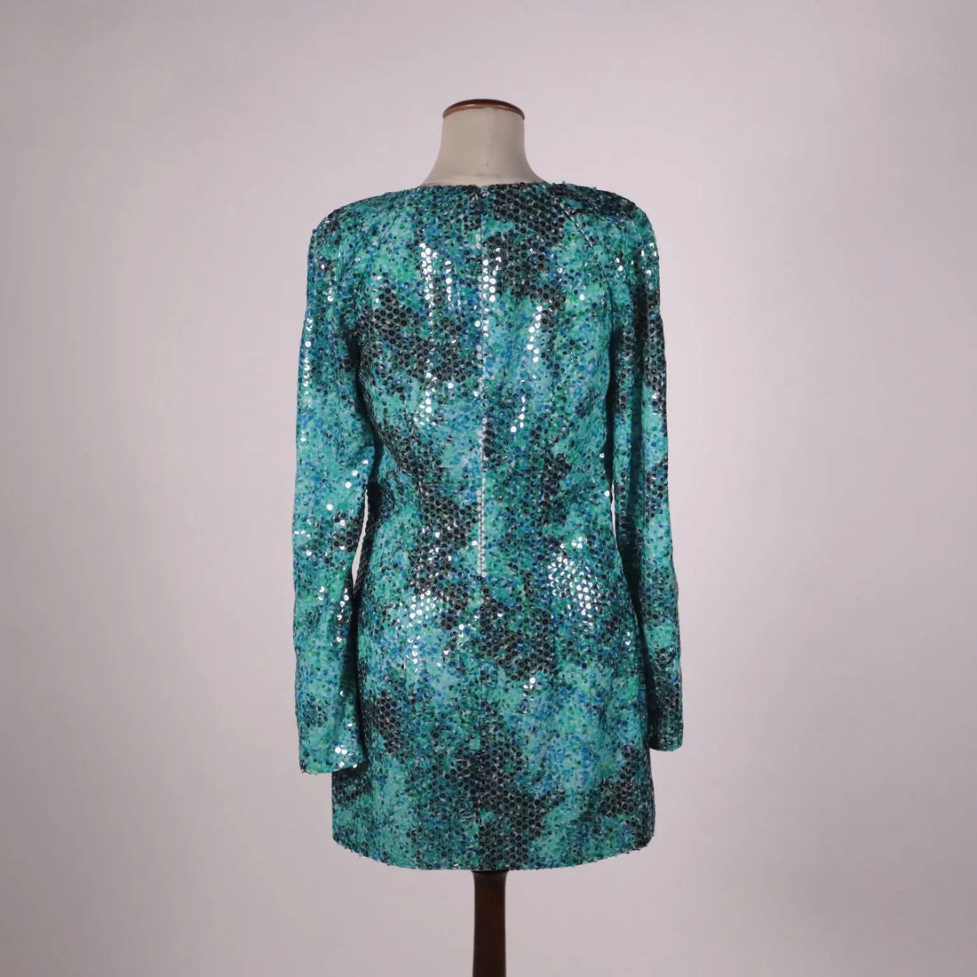 Mila Schön Sequins Dress Polyester UK Size 10 Italy Second Hand