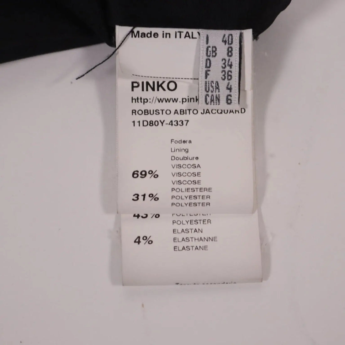 Pinko Pied de Coque Sheath Dress Second Hand Size 8 - Size 8 | Clothing | Woman I spring