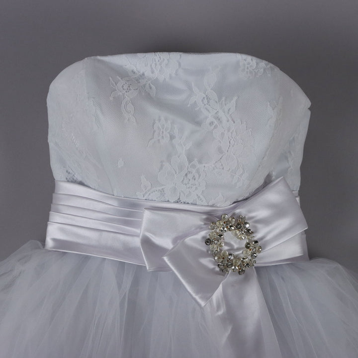 Second Hand InterTex Wedding Dress Size 14 Lace Bow - UK Size 14 | Clothing & House Linens  Second hand