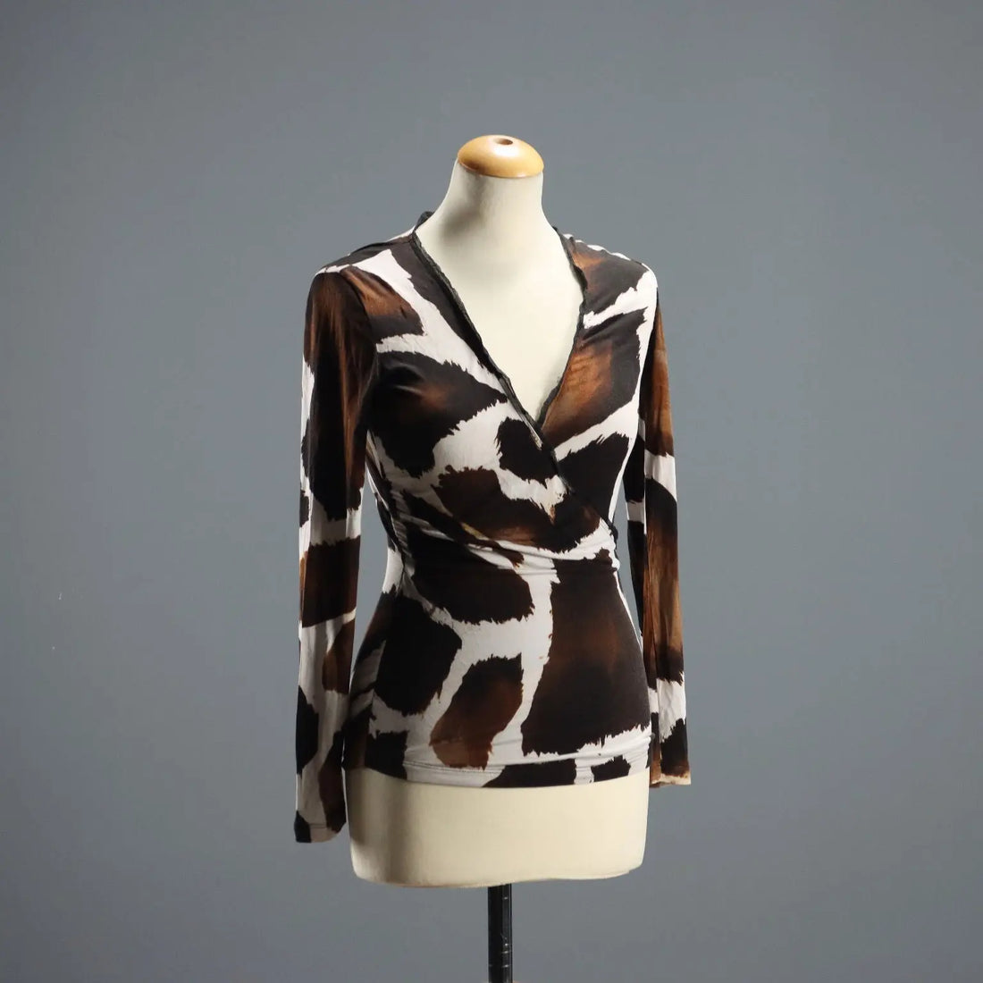 Roberto Cavalli Animal Print Sweater UK Size 14 Second Hand