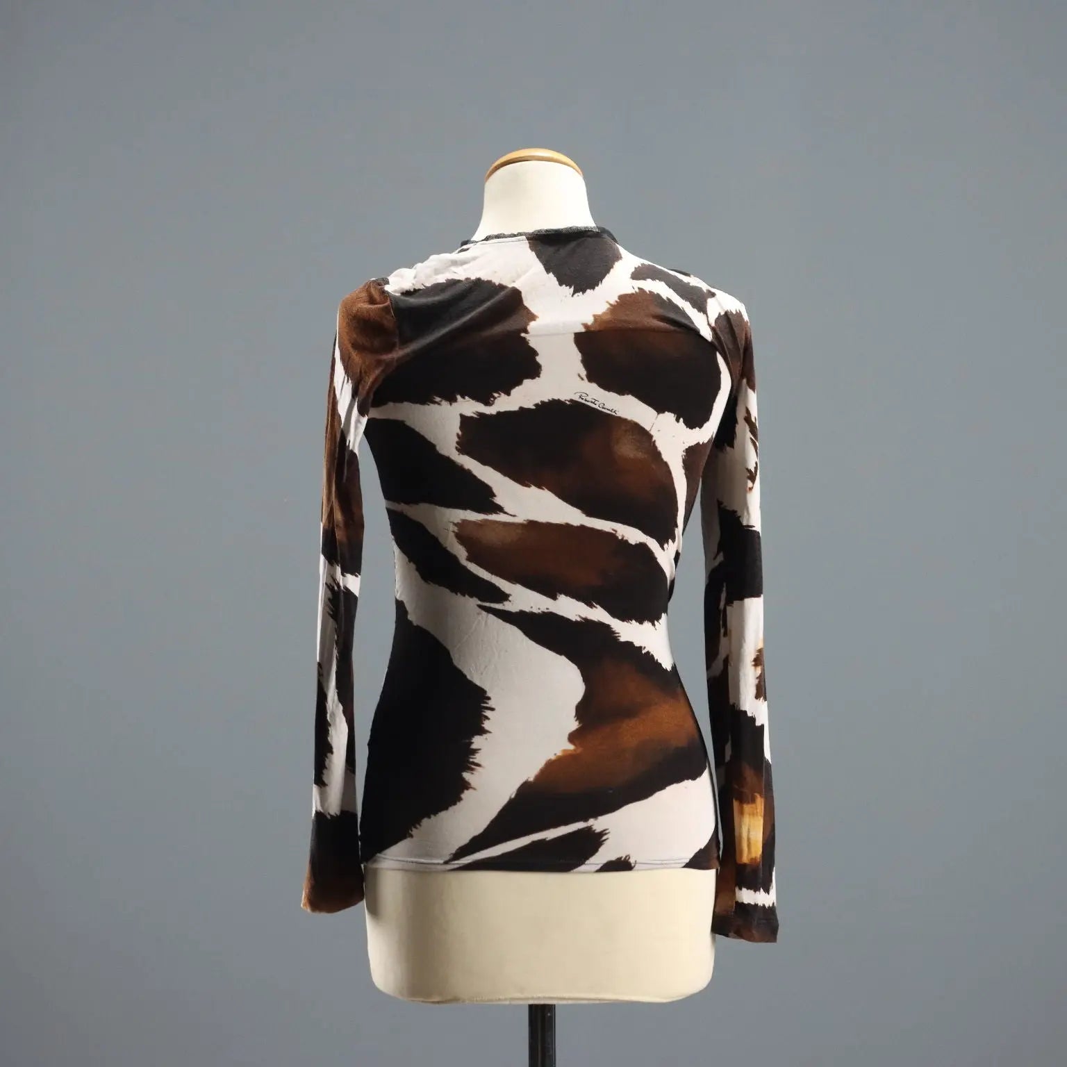 Roberto Cavalli Animal Print Sweater UK Size 14 Second Hand