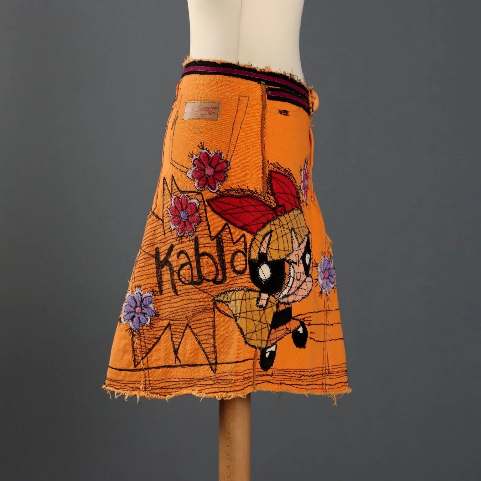 Tim Camino Skirt Orange Denim UK Size 12 Second Hand Italy - UK Size 12 | Clothing & House Linens | Second hand