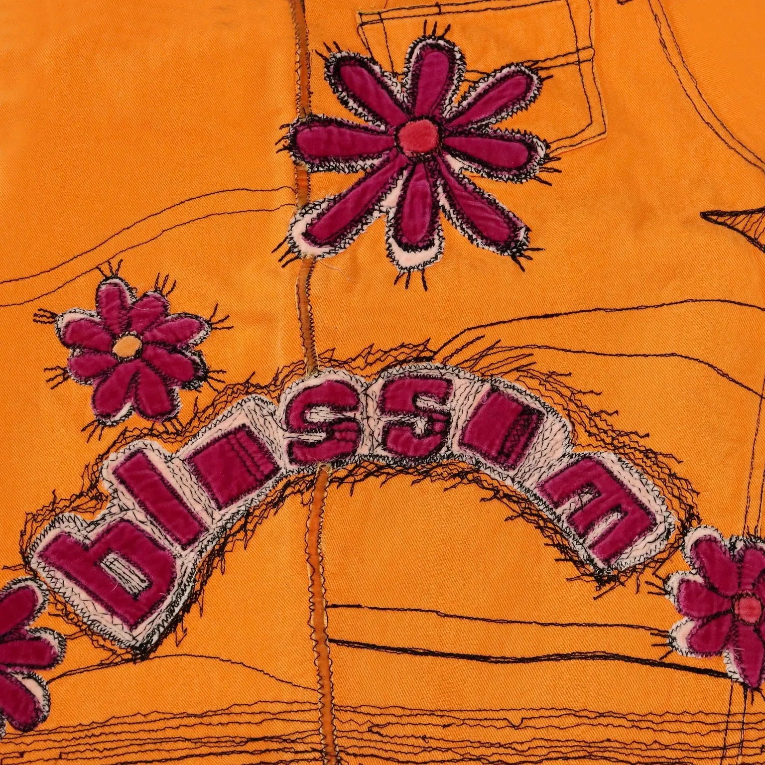 Tim Camino Skirt Orange Denim UK Size 12 Second Hand Italy - UK Size 12 | Clothing & House Linens | Second hand
