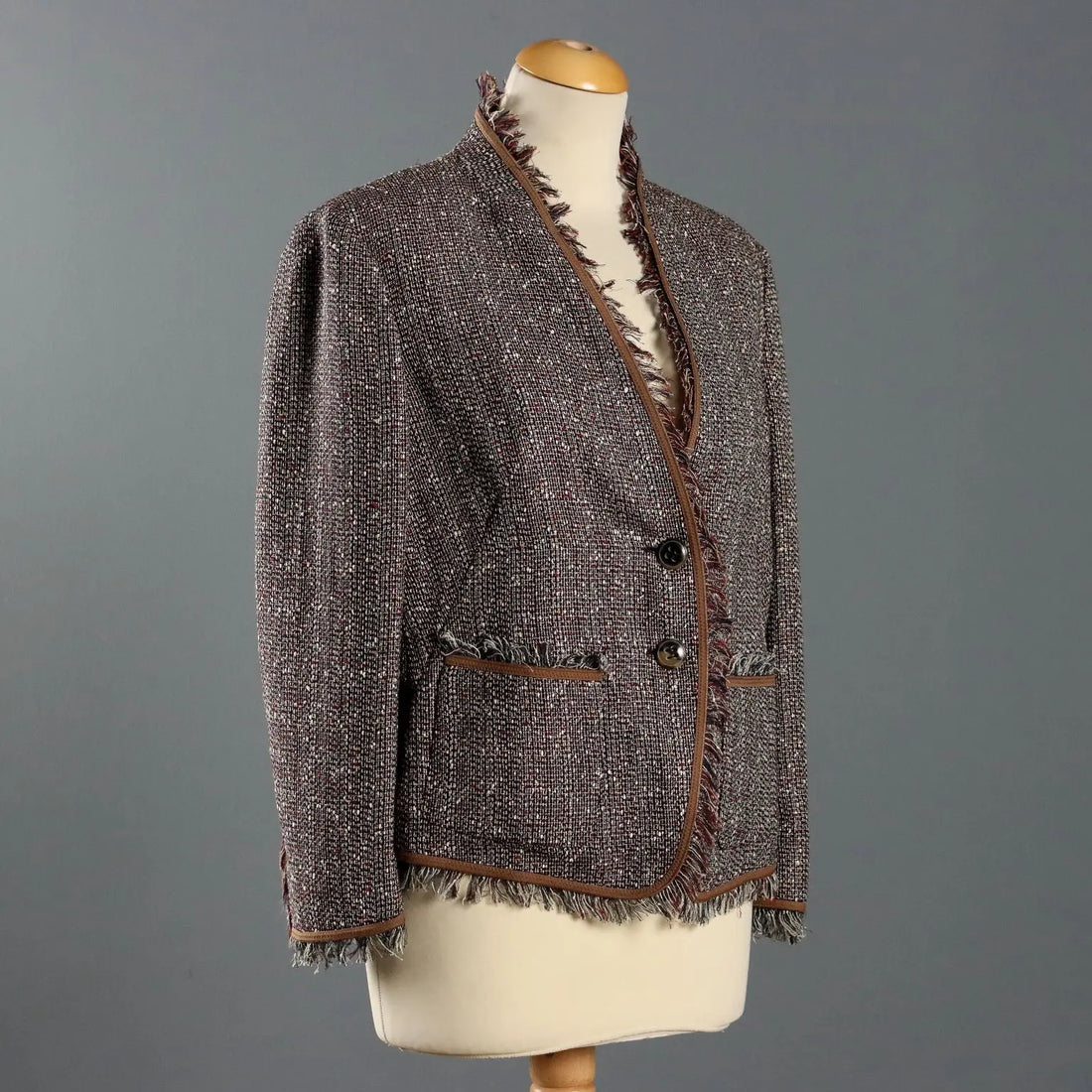 Escada Linen Blend Tweed Jacket UK Size 12/14 Germany Second Hand - UK Size 12/14 | Clothing & House Linens | Second hand