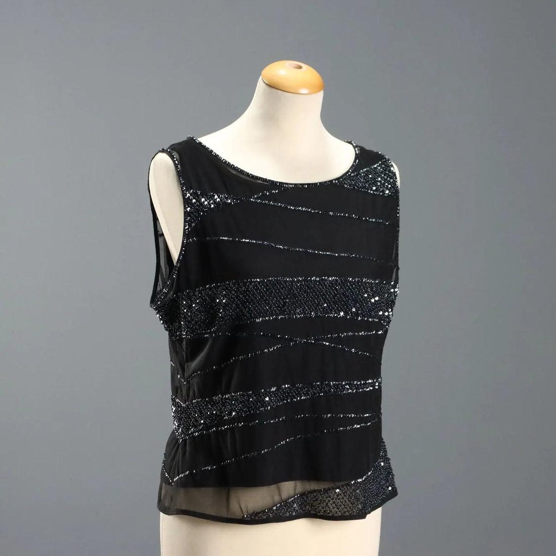Escada Top with Beads and Sequins UK Size 14 Second Hand