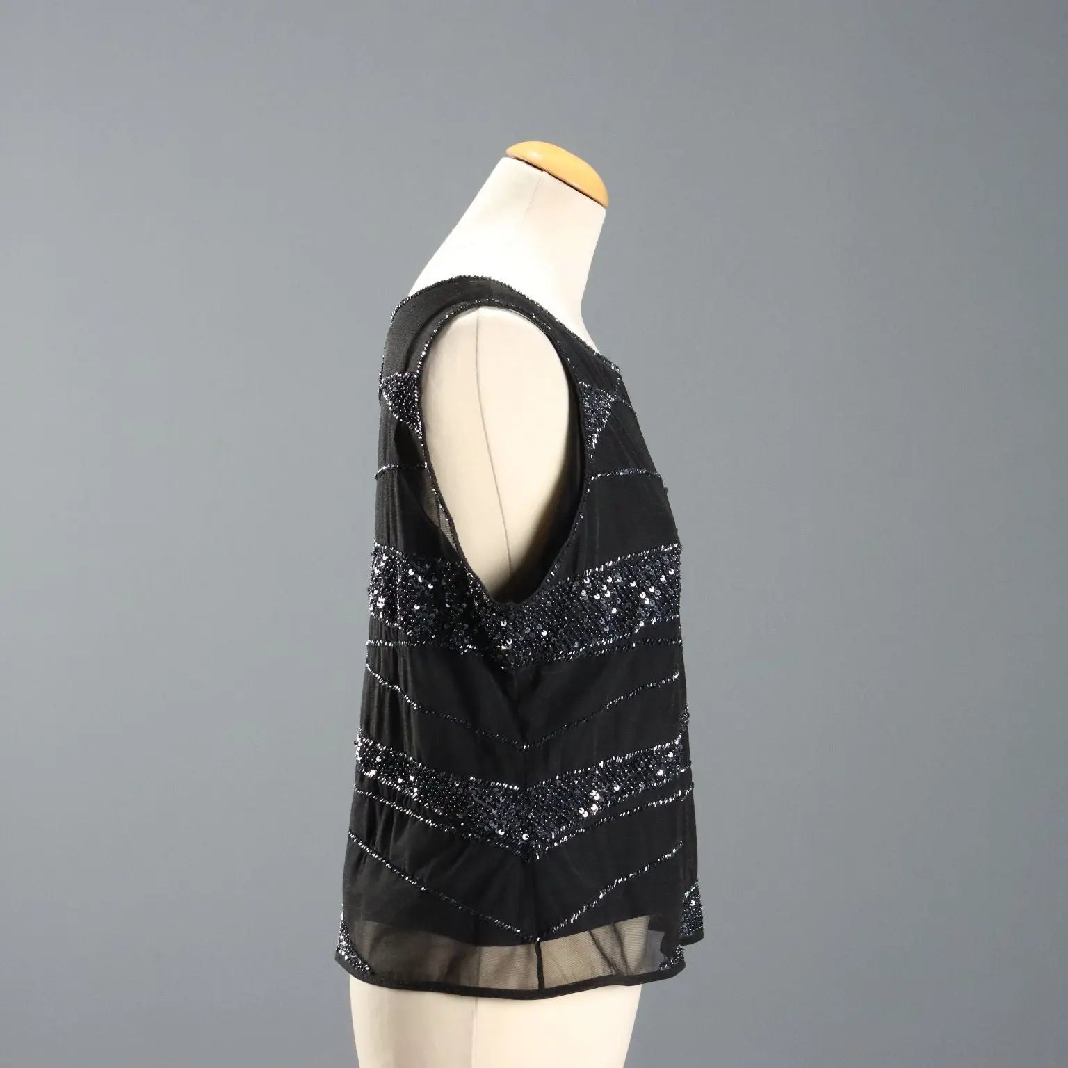 Escada Top with Beads and Sequins UK Size 14 Second Hand