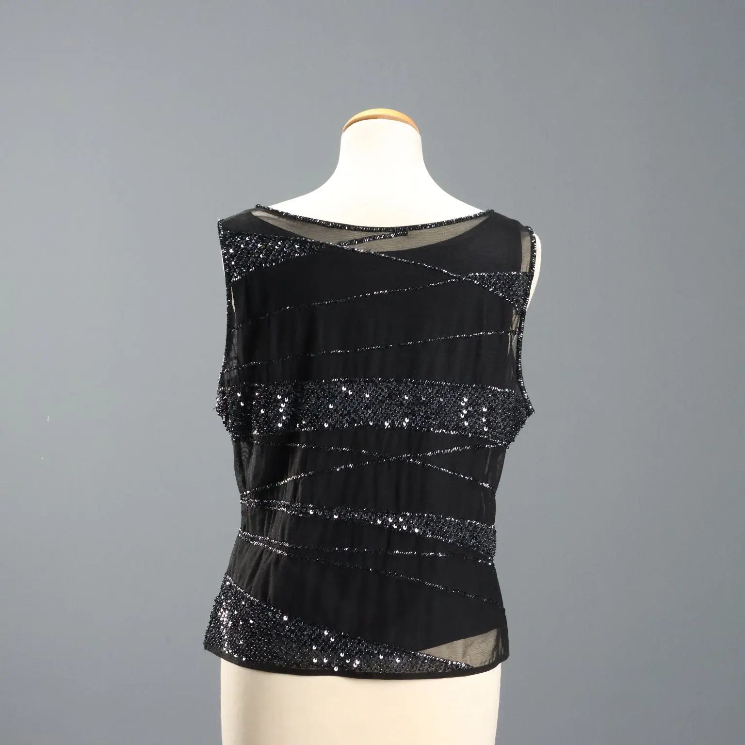 Escada Top with Beads and Sequins UK Size 14 Second Hand