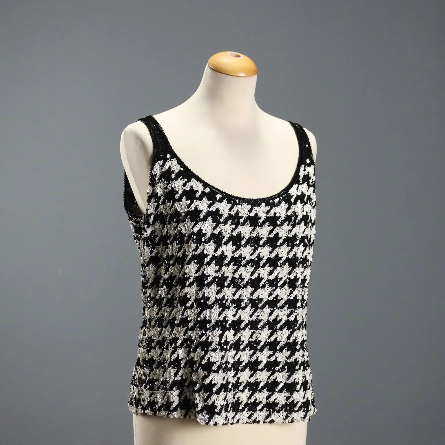 Escada Top Pied de Poule UK Size 14 Second Hand Germany