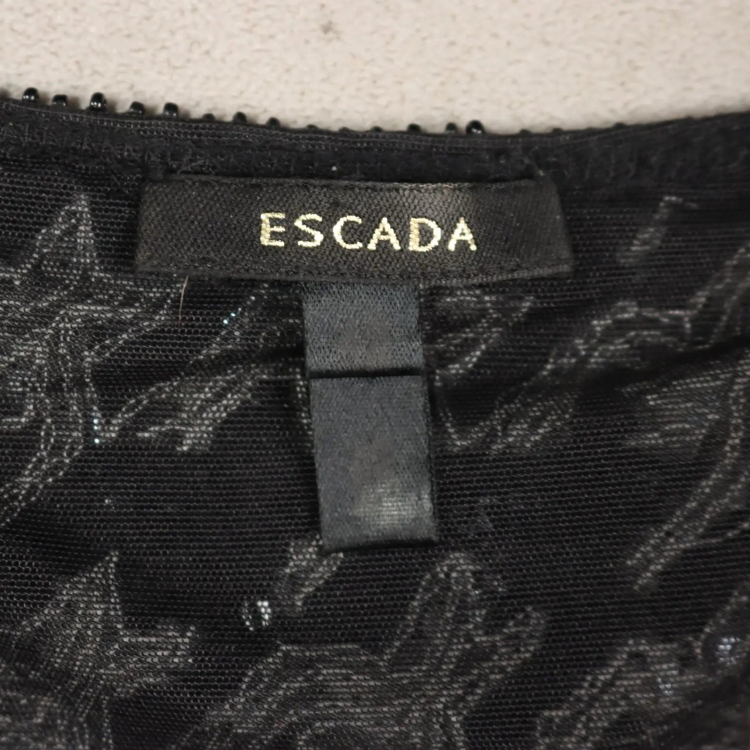 Escada Top Pied de Poule UK Size 14 Second Hand Germany
