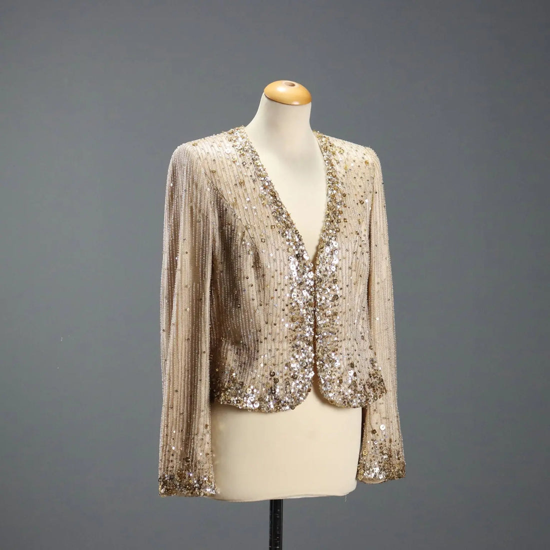 Escada Gold Sequin Jacket Polyester UK Size 12/14 Second Hand - UK Size 12/14 | Clothing & House Linens | Second hand