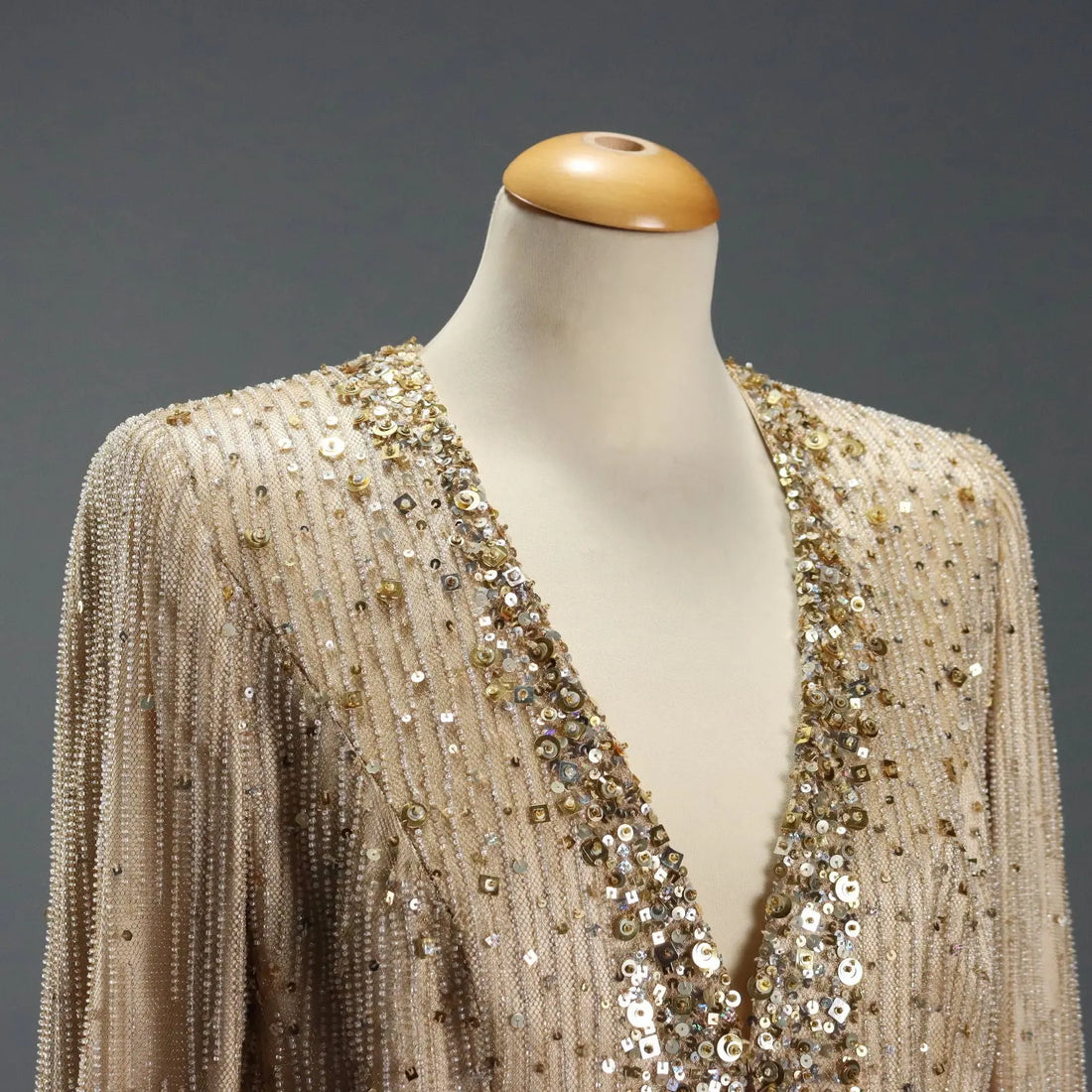 Escada Gold Sequin Jacket Polyester UK Size 12/14 Second Hand - UK Size 12/14 | Clothing & House Linens | Second hand