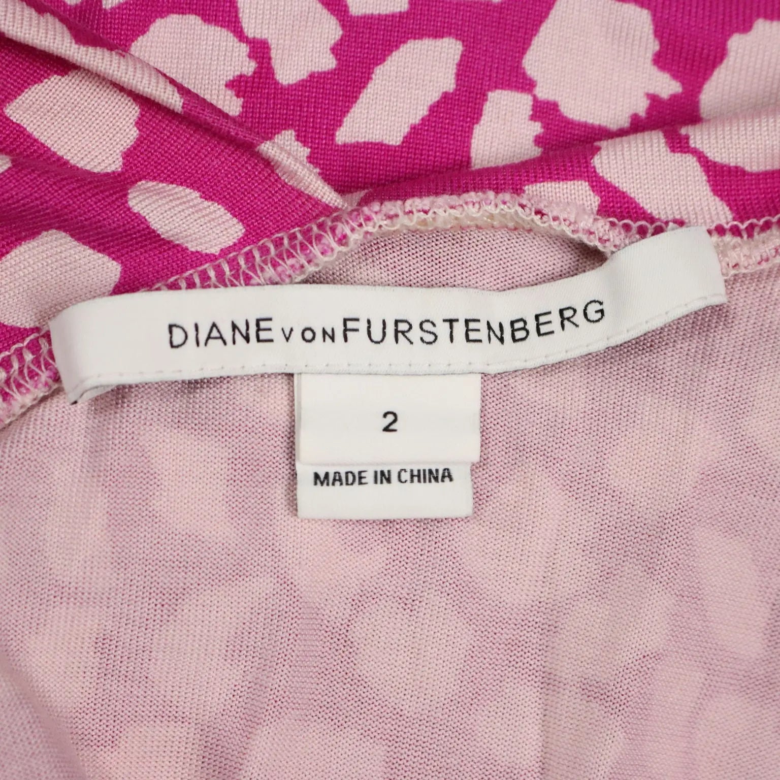Diane Von Furstenberg Dress Jersey Silk UK Size 10 Pre-Loved