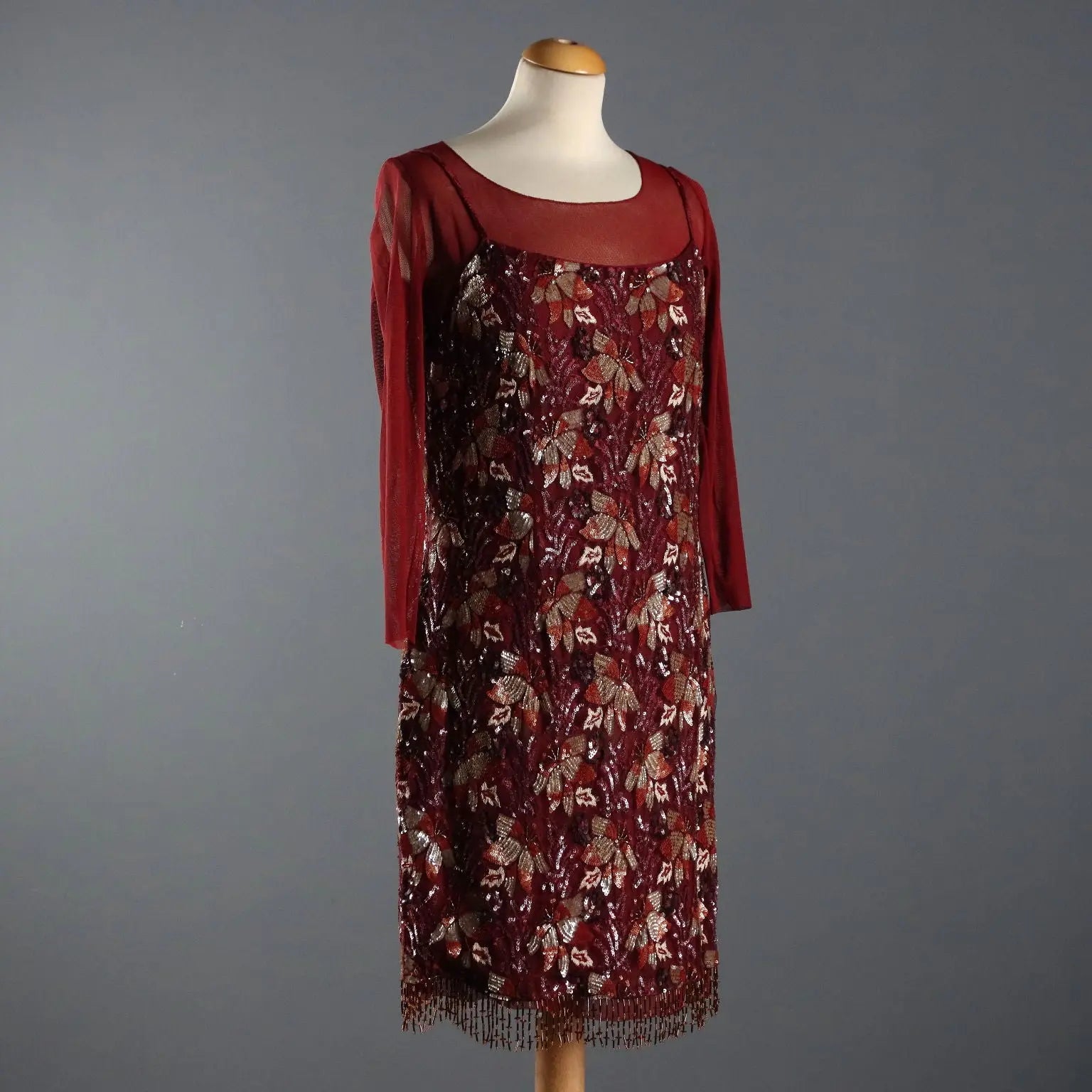 Rossella Goldschmied Dress Paillettes UK Size 12 Second Hand Italy