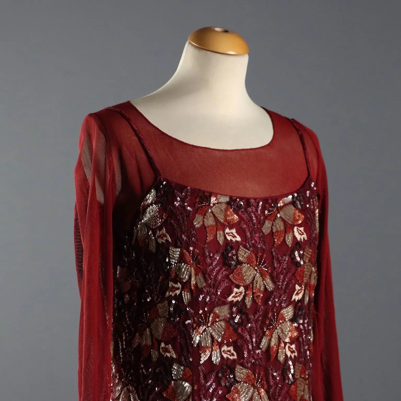Rossella Goldschmied Dress Paillettes UK Size 12 Second Hand Italy