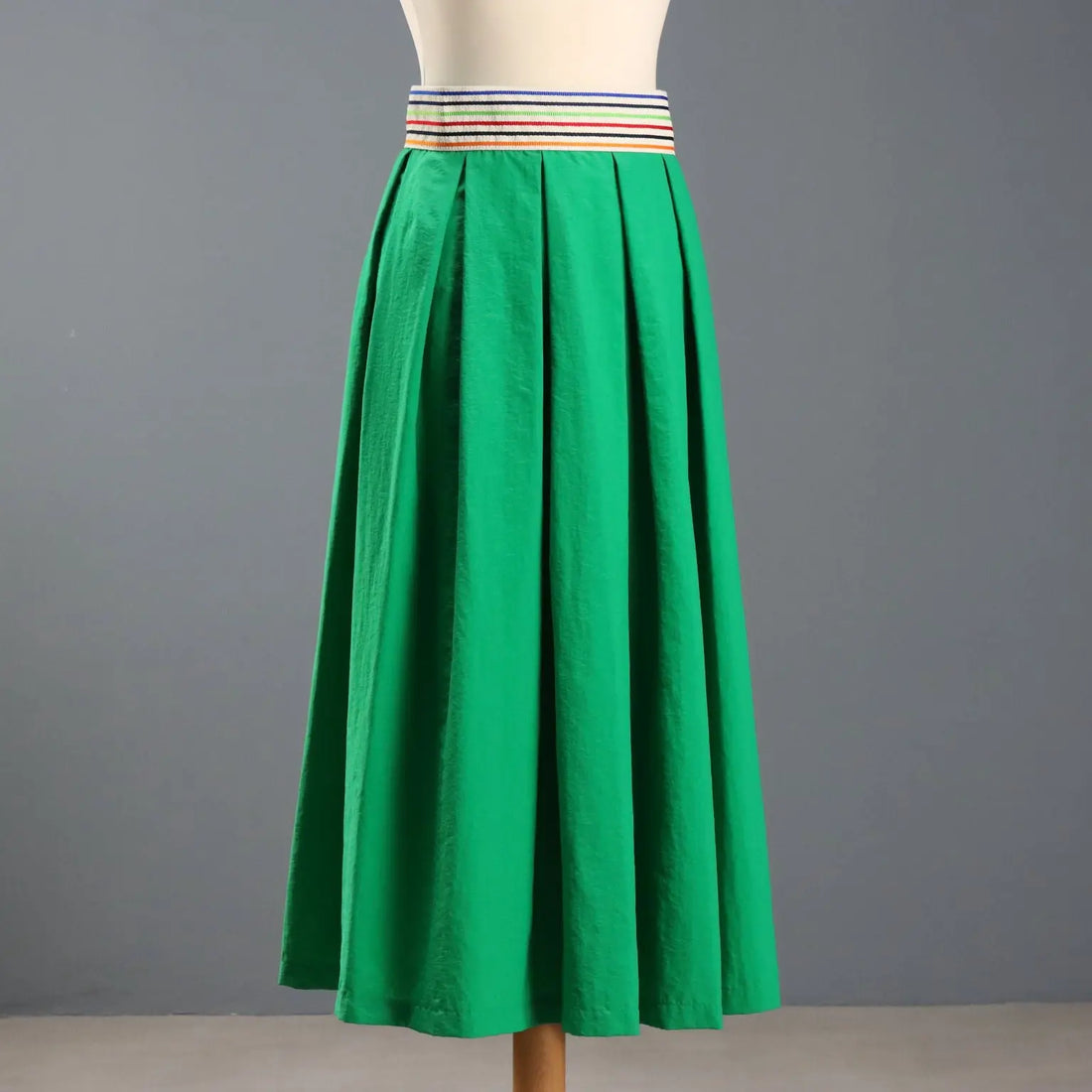 Department 5 Green Skirt Fabric UK Size 10 Italy Second Hand
