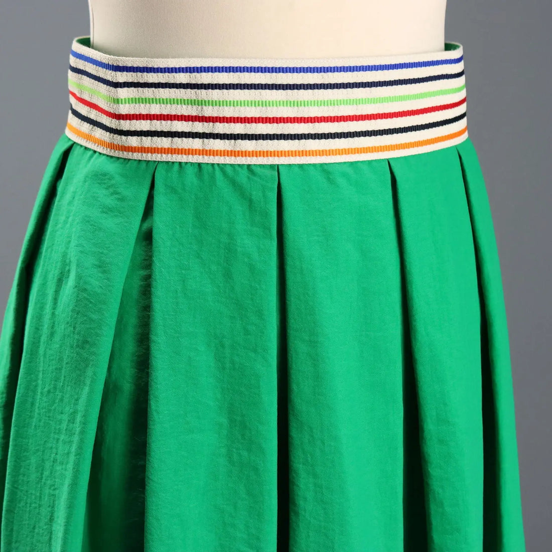 Department 5 Green Skirt Fabric UK Size 10 Italy Second Hand