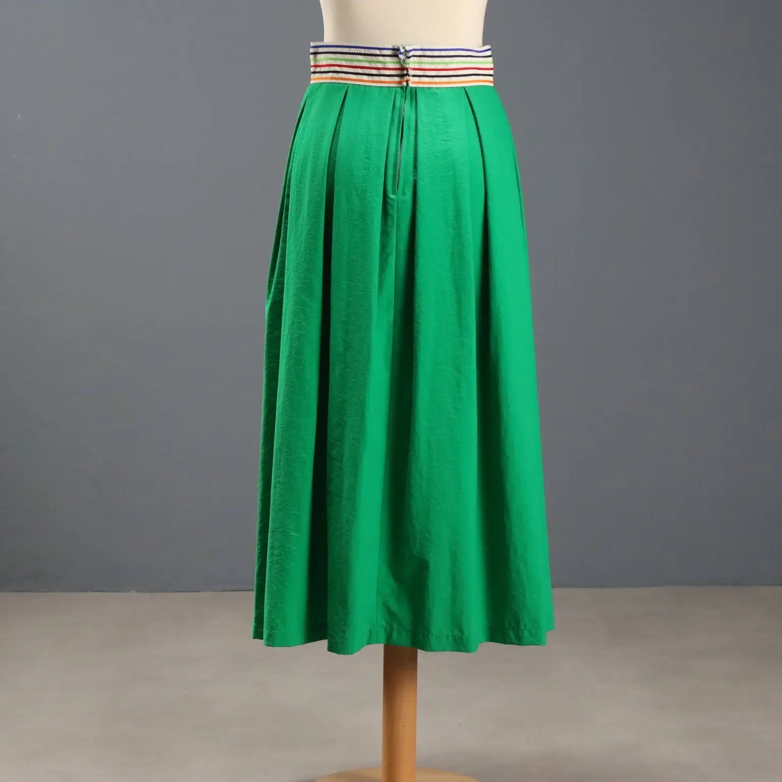 Department 5 Green Skirt Fabric UK Size 10 Italy Second Hand