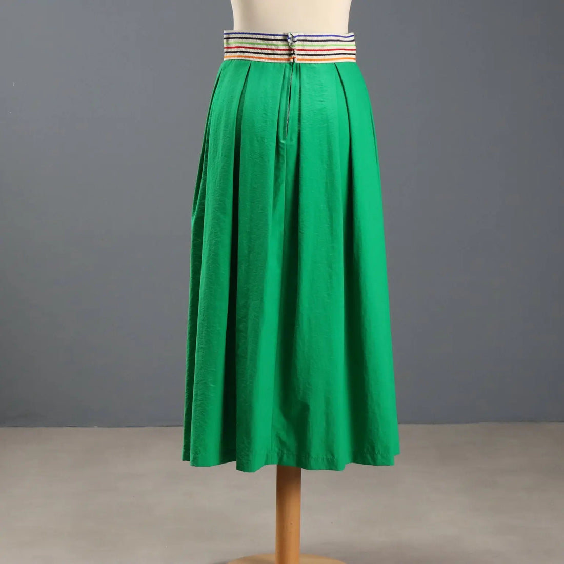 Department 5 Green Skirt Fabric UK Size 10 Italy Second Hand