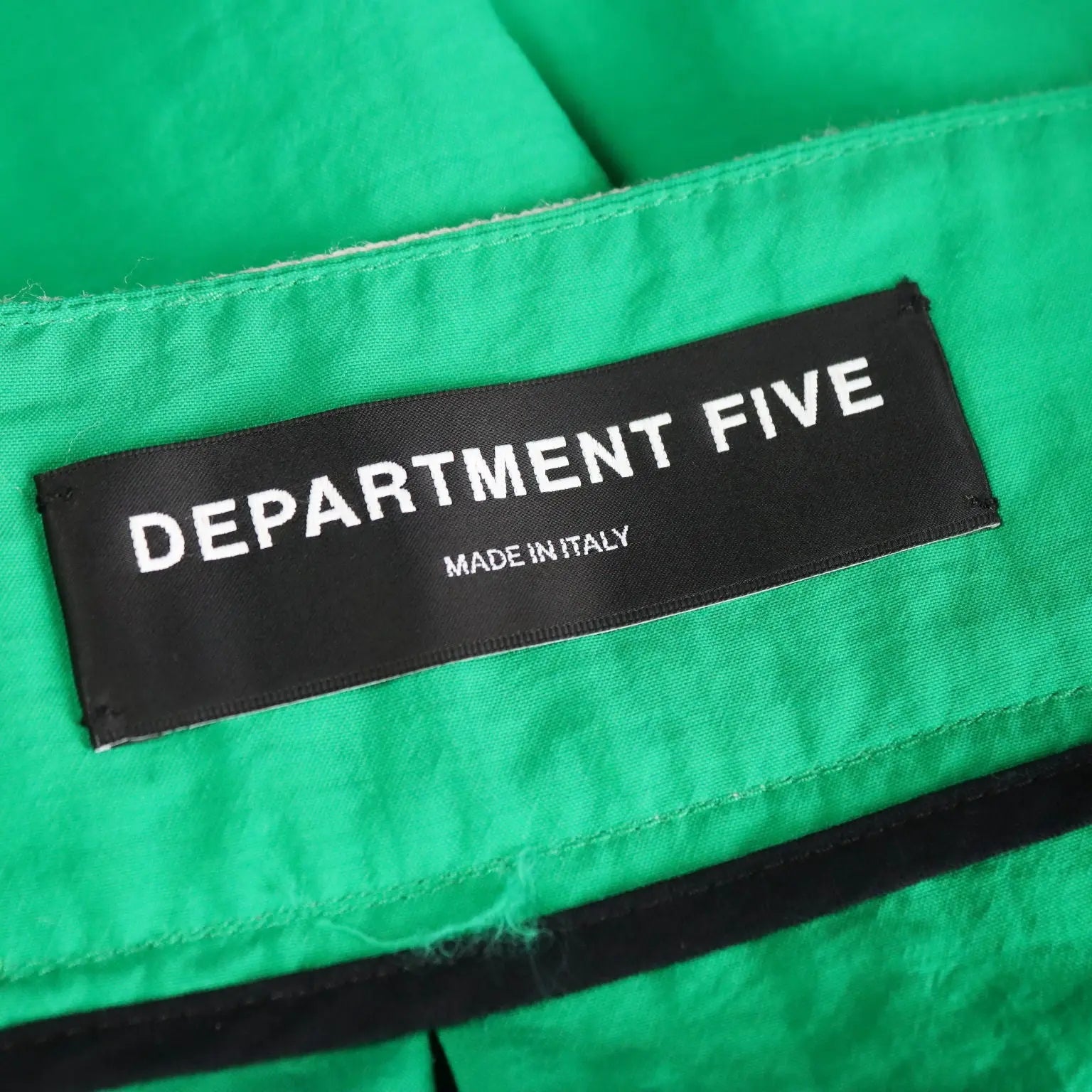 Department 5 Green Skirt Fabric UK Size 10 Italy Second Hand