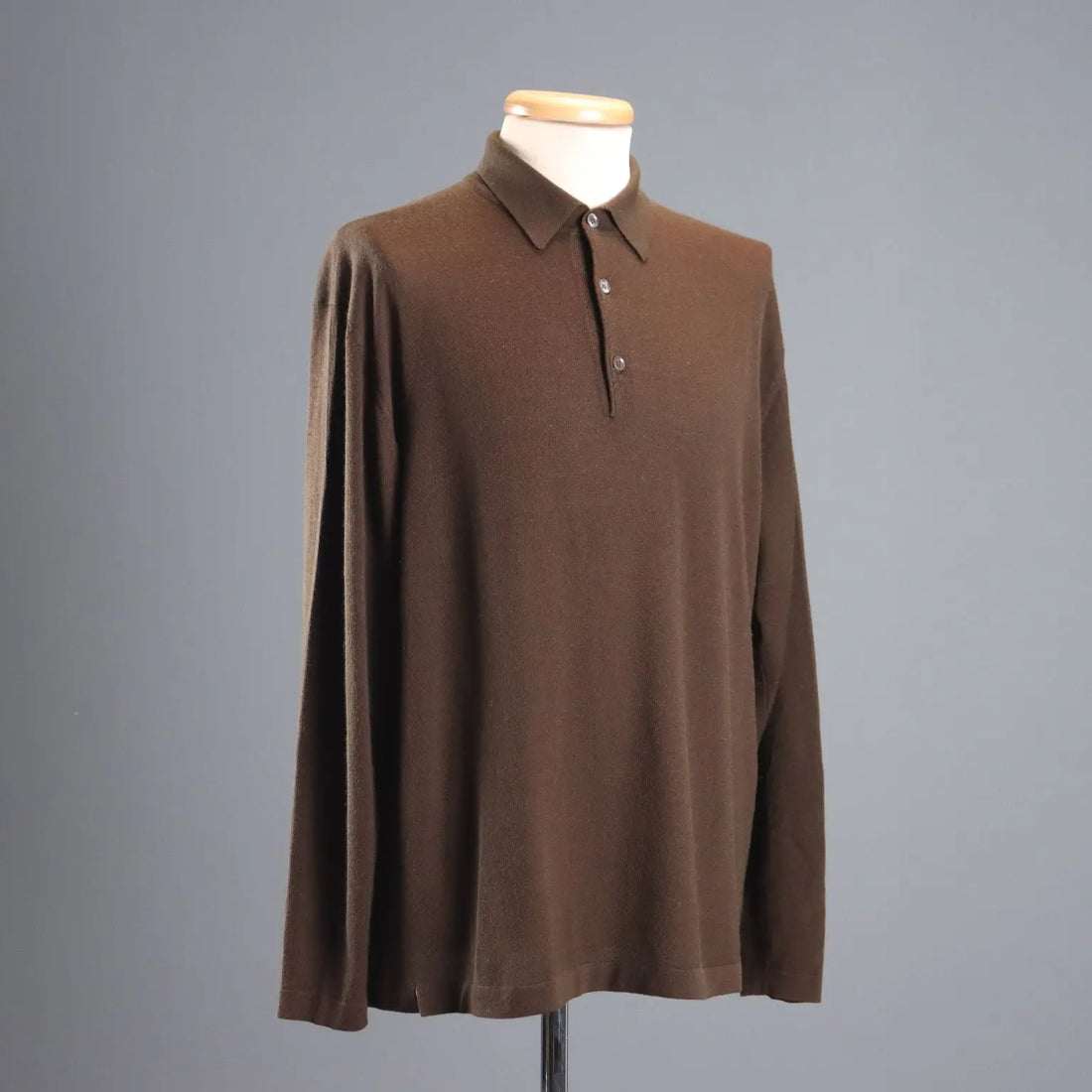 Loro Piana Men's Polo Brown Cashmere Silk UK Size 44 Second Hand - UK Size 44 | Clothing & House Linens | Second hand