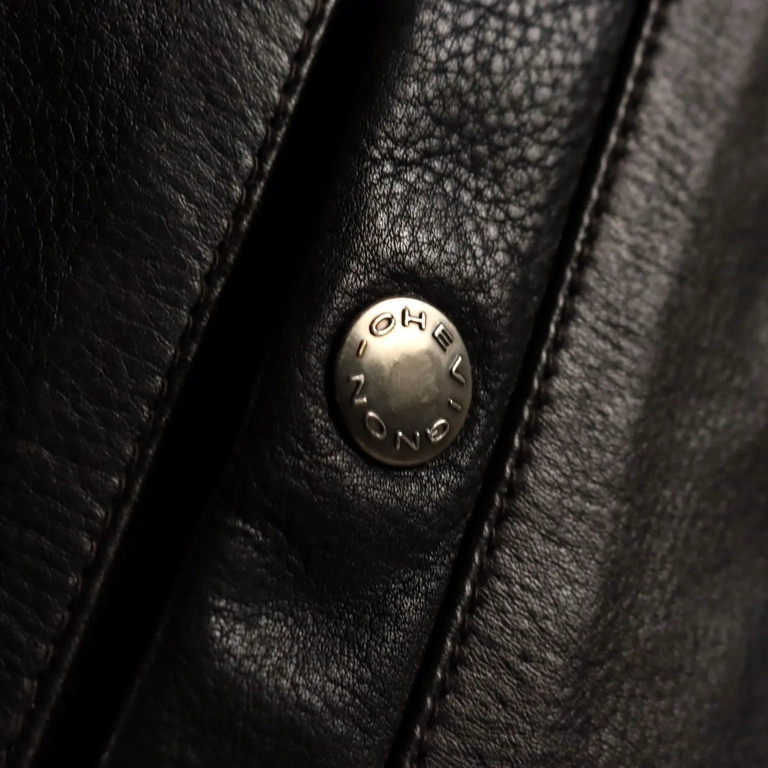 Chevignon Men's Jacket Leather Poliammide UK Size 38 Second Hand