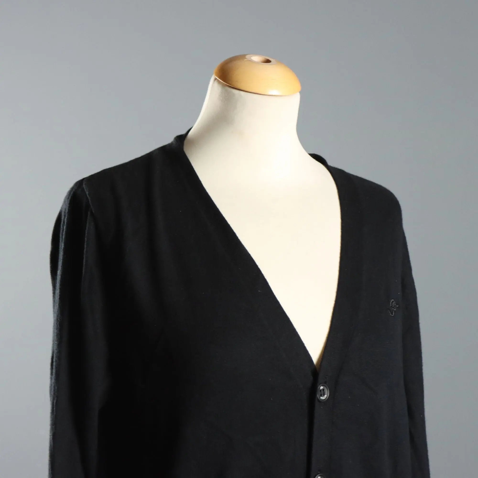 Fay Men's Black Cashmere Blend Cardigan UK Size 40 Second Hand