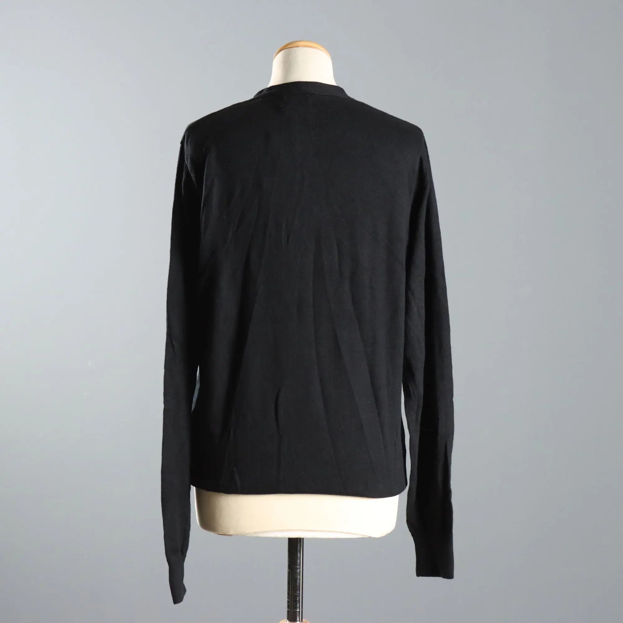 Fay Men's Black Cashmere Blend Cardigan UK Size 40 Second Hand