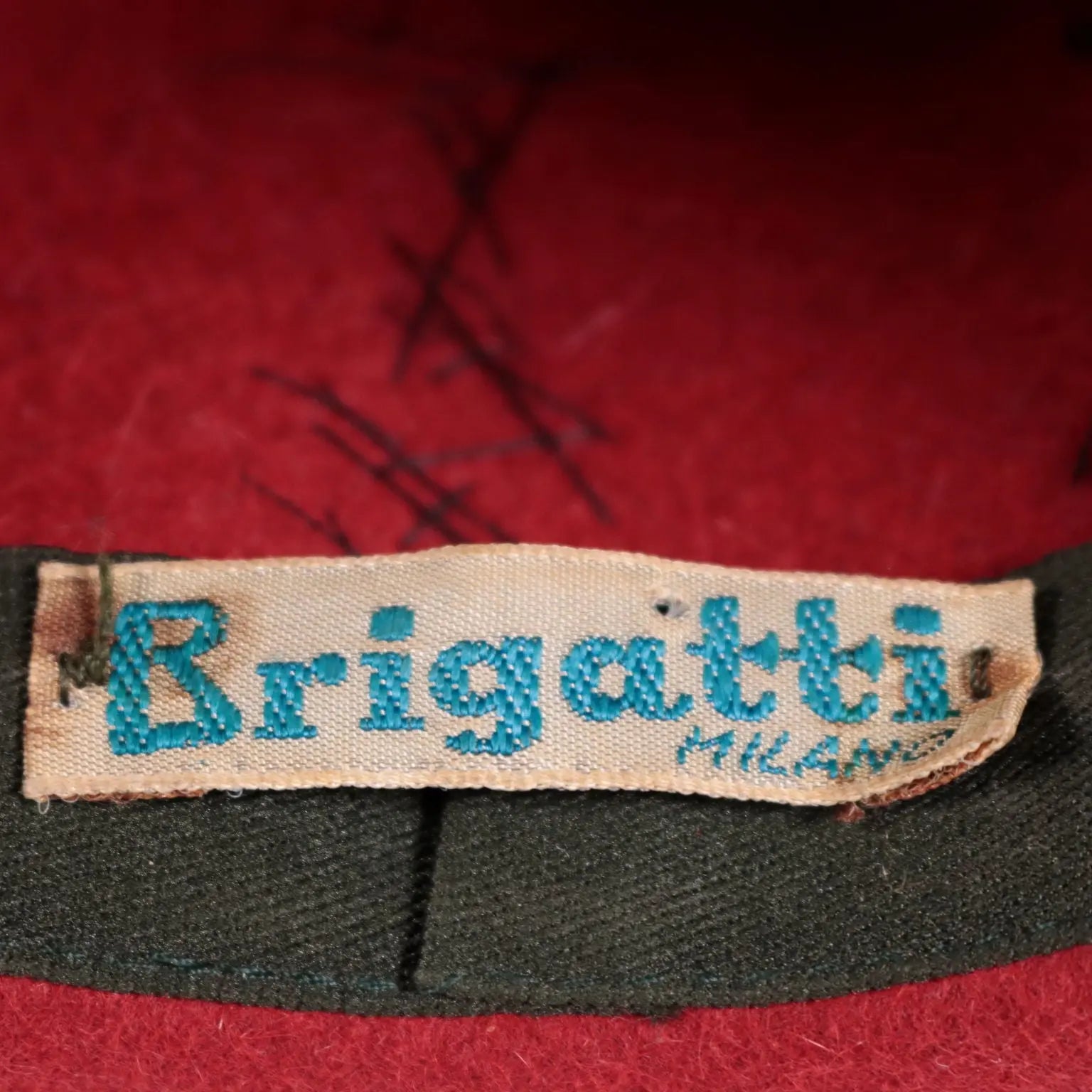 Vintage Women's Hat Red Felt Milan Italy 1960s 1970s | Clothing & House Linens | Vintage