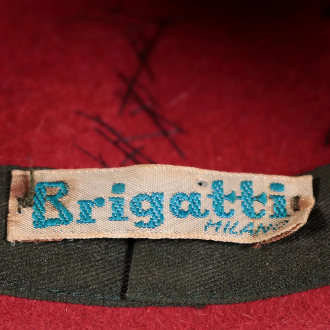 Vintage Women's Hat Red Felt Milan Italy 1960s 1970s | Clothing & House Linens | Vintage
