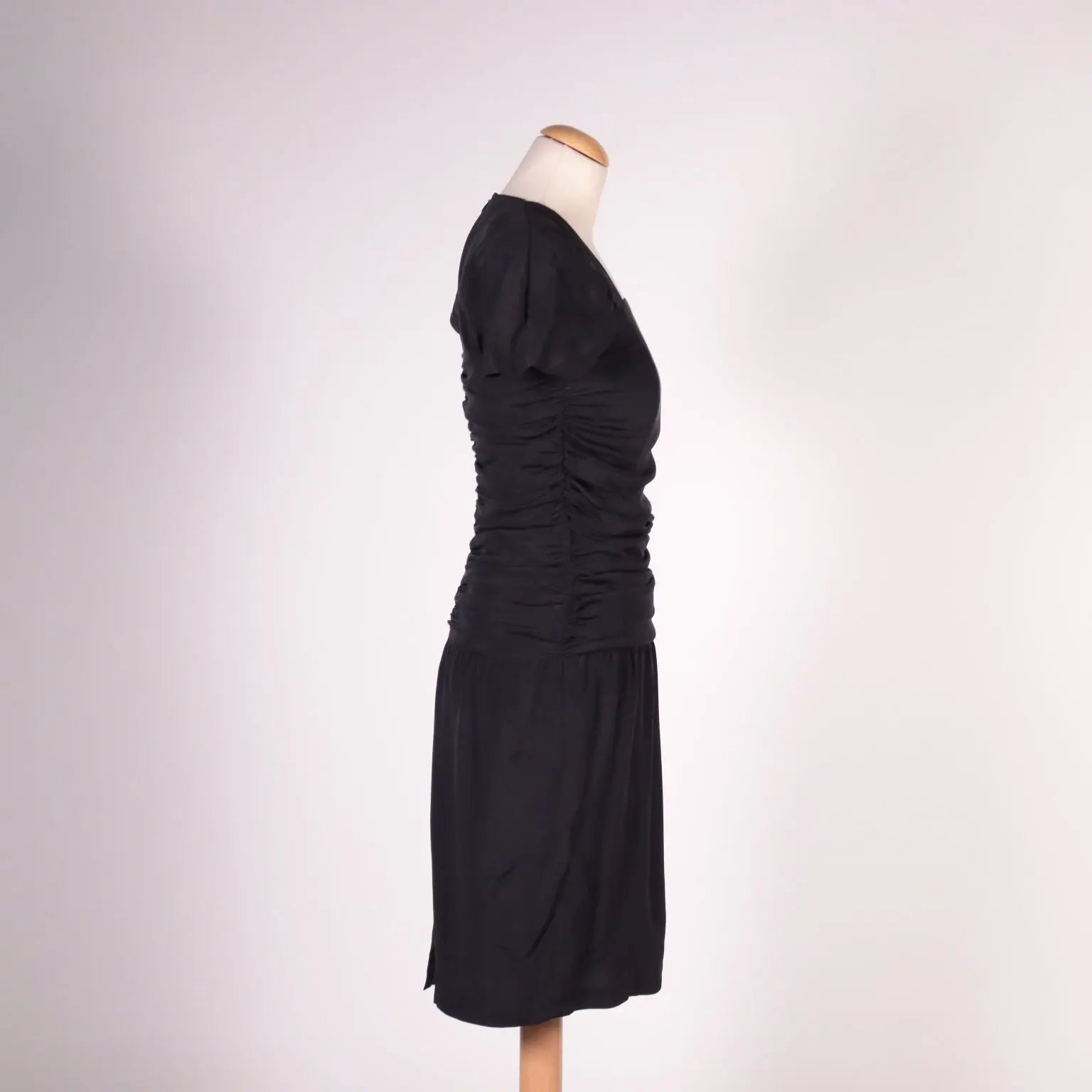 Vintage Max Mara Balck Dress Silk Italy 1980s-1990s - Size UK 10 | Clothing & House Linens | Vintage