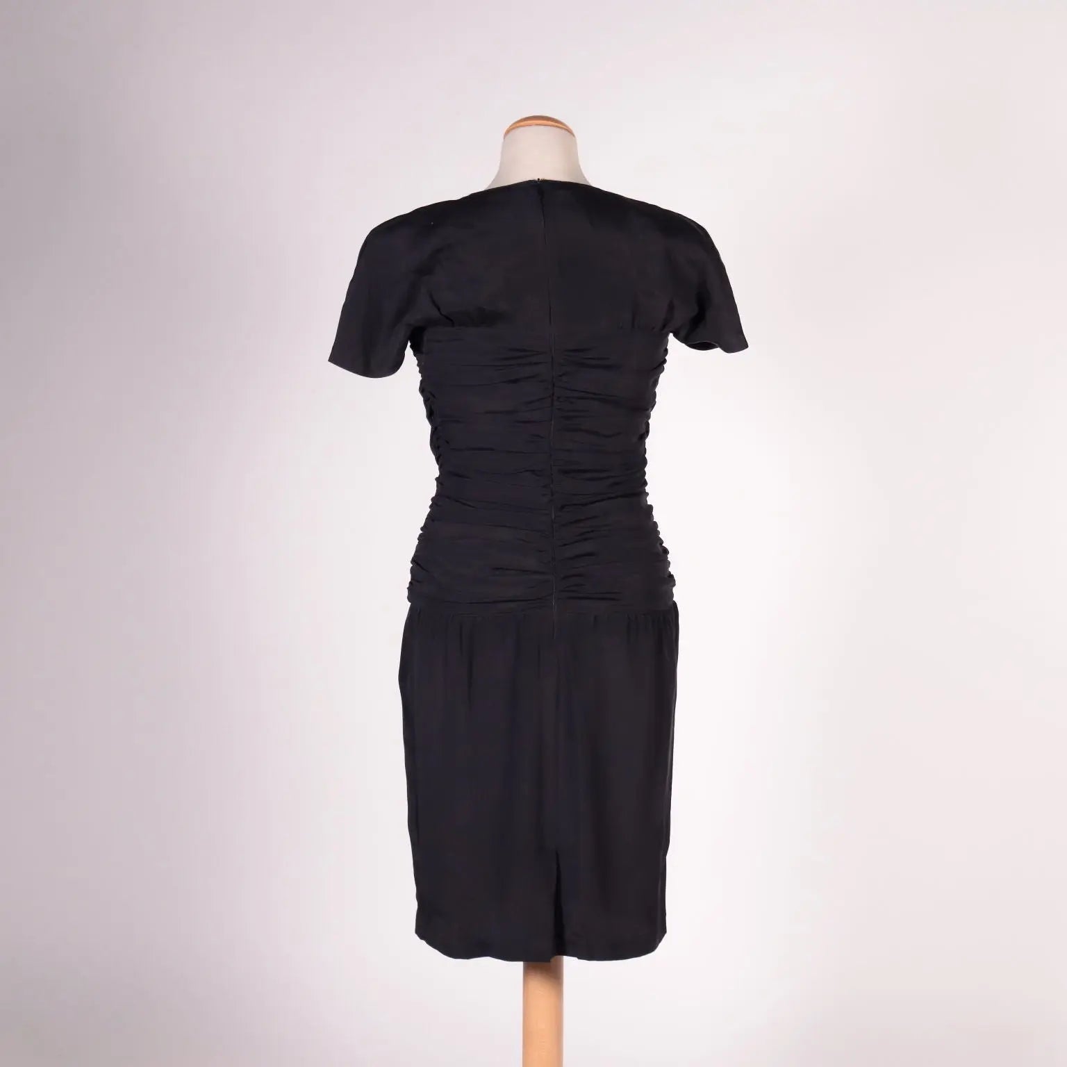 Vintage Max Mara Balck Dress Silk Italy 1980s-1990s - Size UK 10 | Clothing & House Linens | Vintage