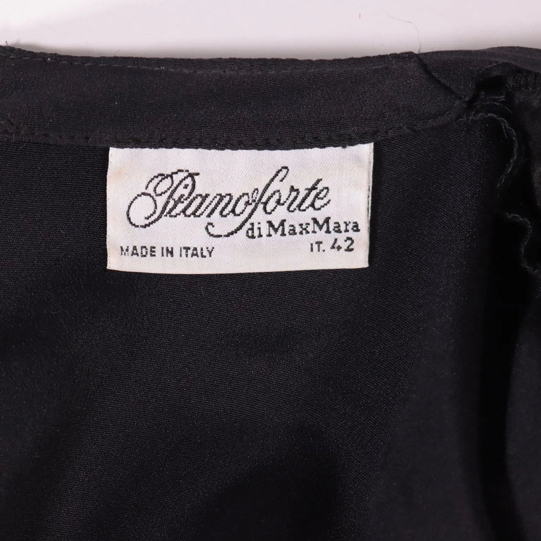 Vintage Max Mara Balck Dress Silk Italy 1980s-1990s - Size UK 10 | Clothing & House Linens | Vintage