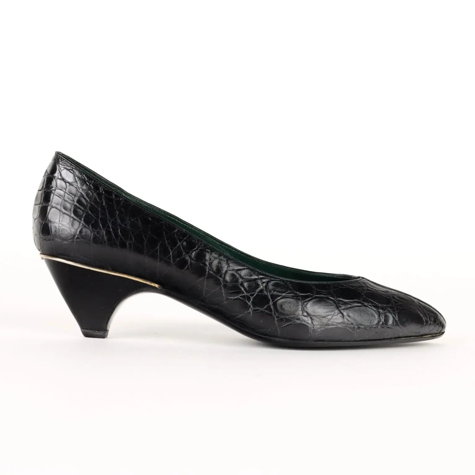 Vintage Gucci Shoes Leather N. 9 Italy 1980s-1990s - Size N. 6 | Clothing & House Linens | Vintage