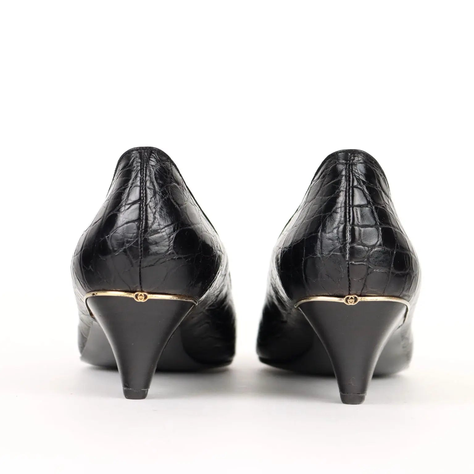 Vintage Gucci Shoes Leather N. 9 Italy 1980s-1990s - Size N. 6 | Clothing & House Linens | Vintage